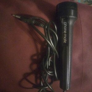Black Wired Microphone